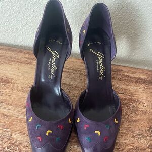 Vintage Garolini designer shoes with cute colors!